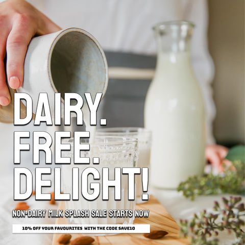 DAIRY FREE DELIGHT! 10% off on-dairy milks 🥛