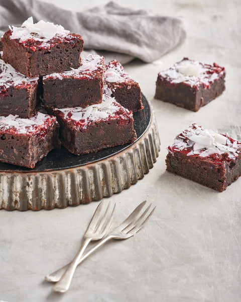 Madhouse Bakehouse - Gluten Free Raspberry Brownie x 20