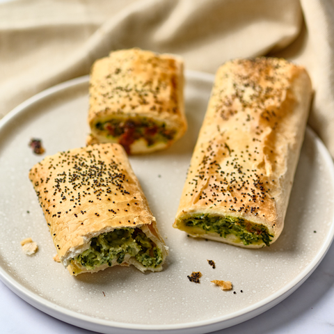 Thompsons Pies - Spinach and Feta Roll 185g x 6