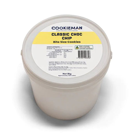 Cookie Man - Bite Size Choc Chip Bucket 2.2kg (Approx. 363 cookies)