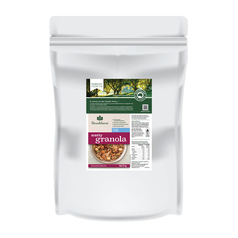 Brookfarm Nutty Granola Food Service Bags - Maple & Vanilla 5kg x 2