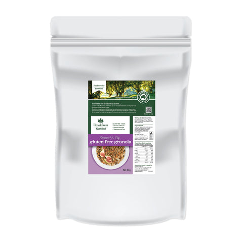 Brookfarm - Gluten Free Coconut & Spiced Fig Granola Food Service 4kg x 2