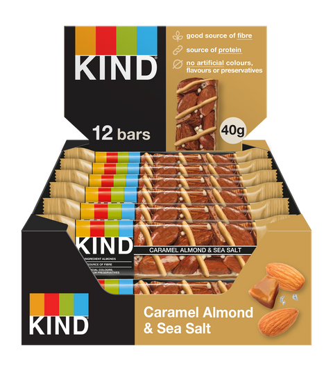 Kind Bars - Caramel Almond & Sea Salt 40g x 12