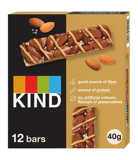 Kind Bars - Caramel Almond & Sea Salt 40g x 12