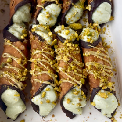 Dolceroma - Loaded Pistachio Cannoli Large x 6