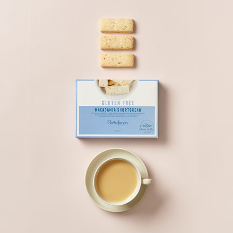 Butterfingers - Gluten Free Pure Butter Shortbread w/ Macadamias 175g x 10