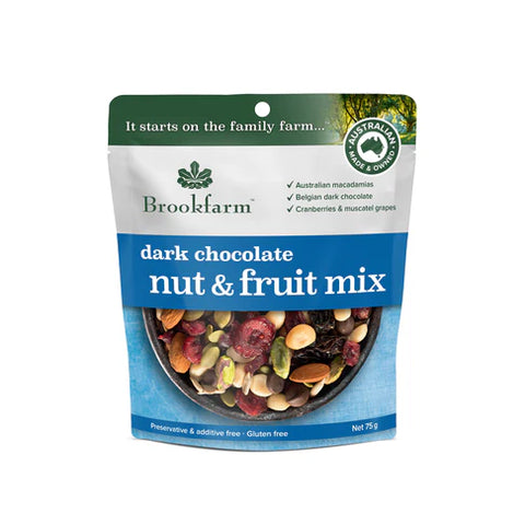 Brookfarm - Nut & fruit Mix Dark Chocolate 75g x 12