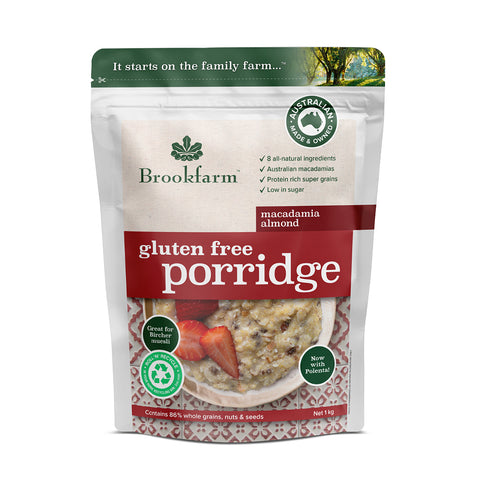 Brookfarm- Gluten Free Porrij 1.1kg x 6