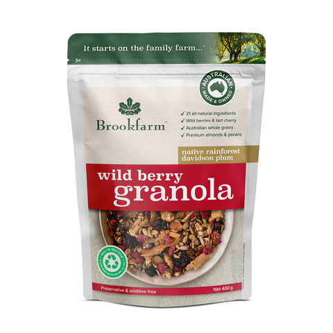 Brookfarm - Wild Berry Granola 400g x 6 (EXPIRY 29/6/24)