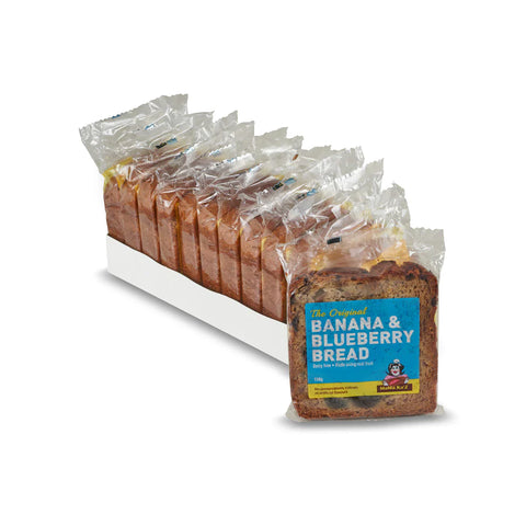 Mama Kaz - Sliced and Individually Wrapped Banana Blueberry Bread 140g x 13 slices
