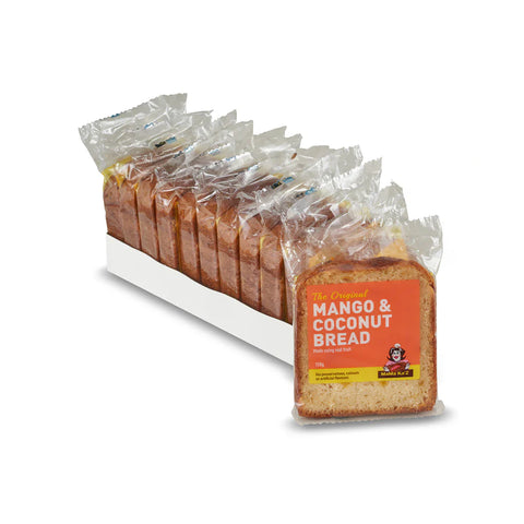 Mama Kaz - Sliced and Individually Wrapped Mango Coconut Bread 140g x 13 slices