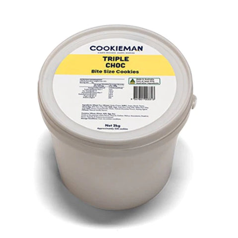 Cookie Man - Bite Size Triple Choc Bucket 2.5kg (Approx. 412 cookies)