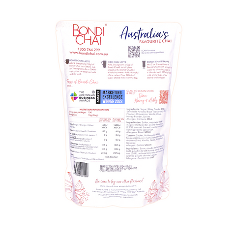 Bondi Chai - Club Cinnamon GF Soft Pack 1kg