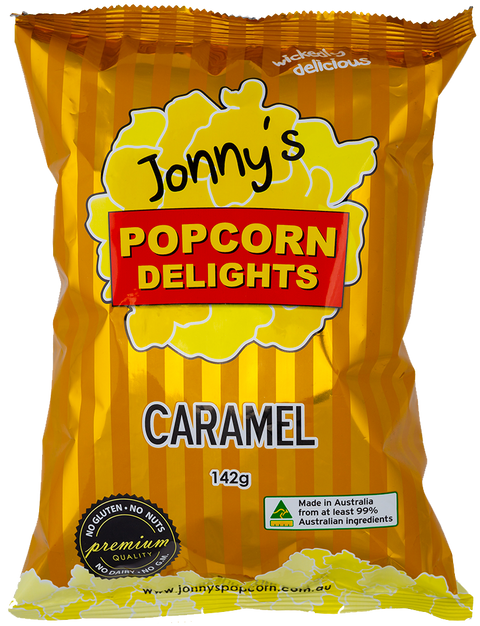 Jonny's Popcorn - Caramel 142g x 12