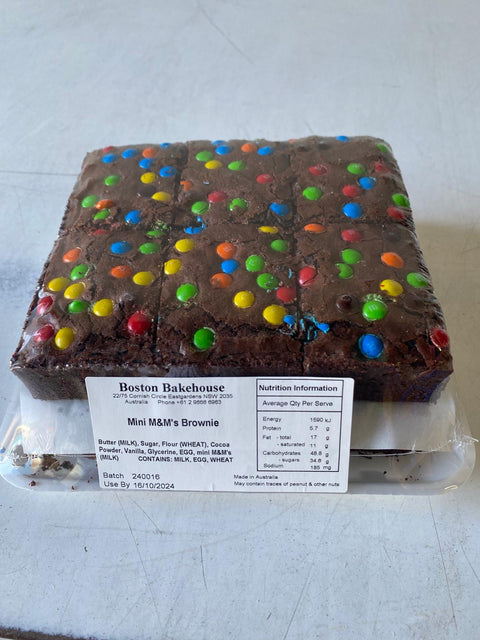 The Boston Bakehouse - M&M Brownie 90g x 12