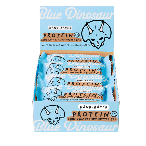 Blue Dinosaur - Choc Chip & Peanut Butter Protein Bar 60g x 12