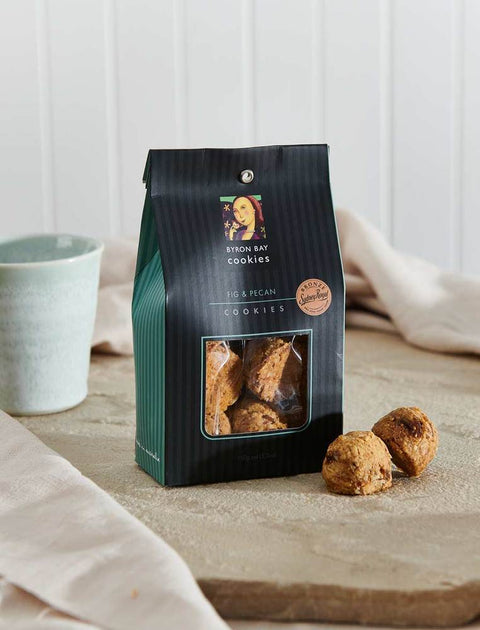 Byron Bay Cookie Company - Classic Gift Bag Fig & Pecan Cookies 150g x 12