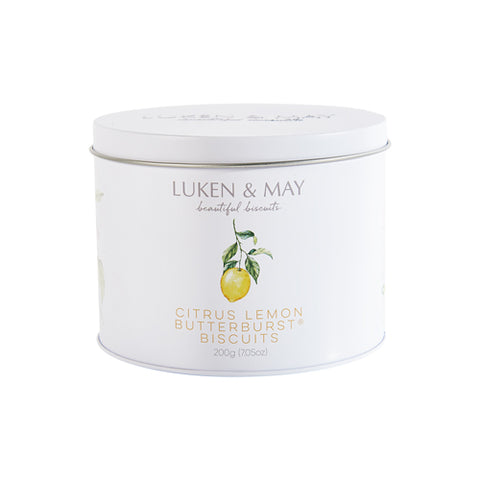 Luken & May Citrus Lemon Butterburst Tin 200g x 6