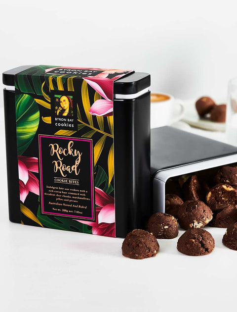 Byron Bay Cookie Company - Gift Tin Rocky Road 200g x 6