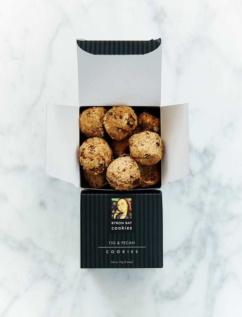 Byron Bay Cookie Company - Gift Box Fig & Pecan Cookies 75g x 12