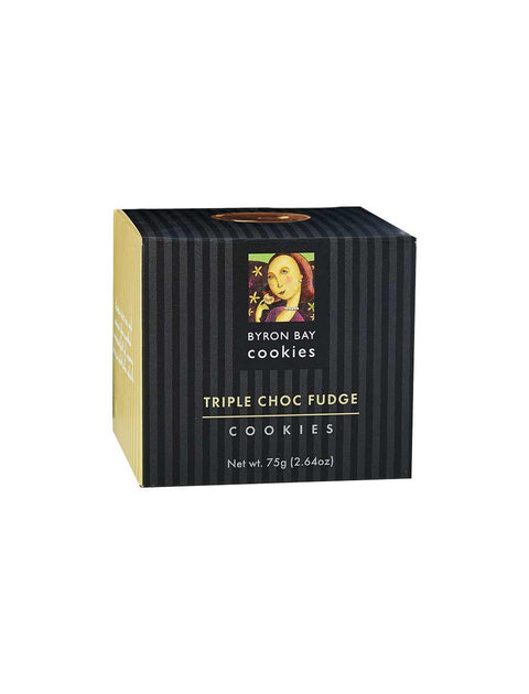 Byron Bay Cookie Company - Gift Box Triple Choc Fudge Cookies 75g x 12