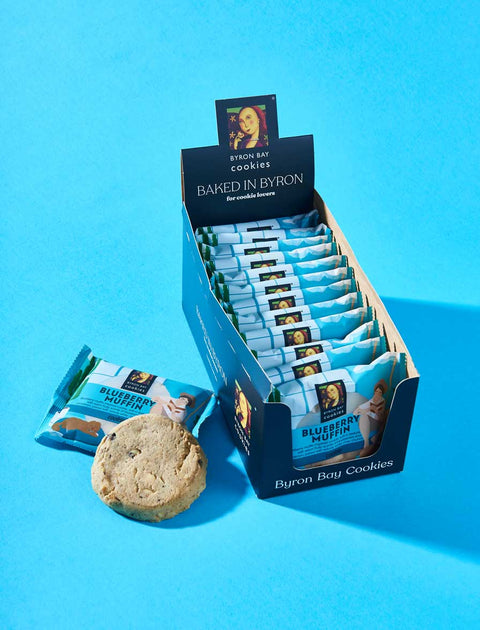 Byron Bay Cookie Company - Individually Wrapped Blueberry Muffin Cookies x 12