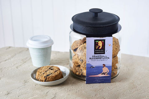 Byron Bay Cookie Company - Cafe Style Blueberry & Chia Granola Cookie x 12