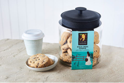 Byron Bay Cookie Company - Cafe Style Milk Choc Chunk Cookie (Nut Free) x 12