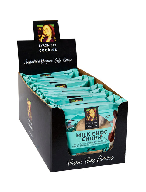 Byron Bay Cookie Company - Individually Wrapped Milk Choc Chunk Cookie (Nut Free) x 12
