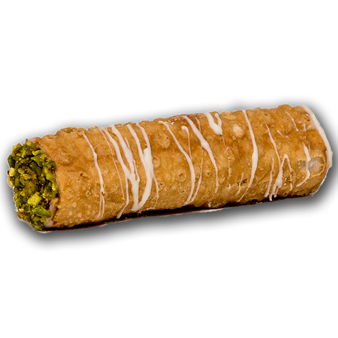 Dolceroma - Large Sicilian Cannon Ricotta Pistachio Cannoli 96g x 6