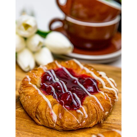 Dolceroma - Large Cherry Danish 185g x 4