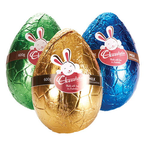 Chocolatier - Large Foiled Milk Assorted Chocolate Egg 600g x 6