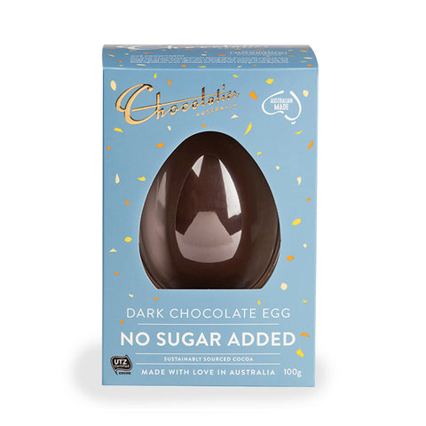 Chocolatier - Dark Sugar Free Chocolate Egg (Stevia) 100g x 6