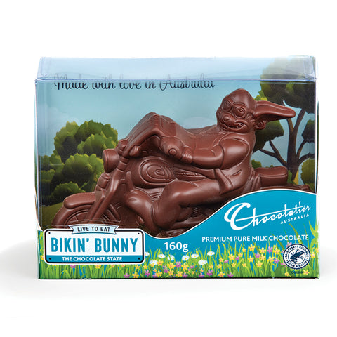 Chocolatier - Milk Choc Bikin' Bunny 160g x 8
