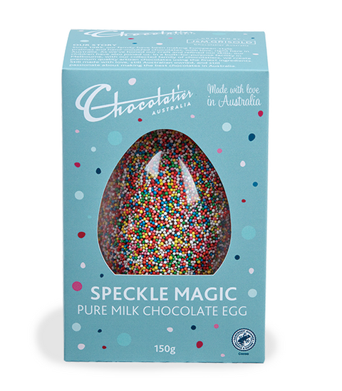 Chocolatier Australia - Speckle Magic Milk Egg 150g x 6