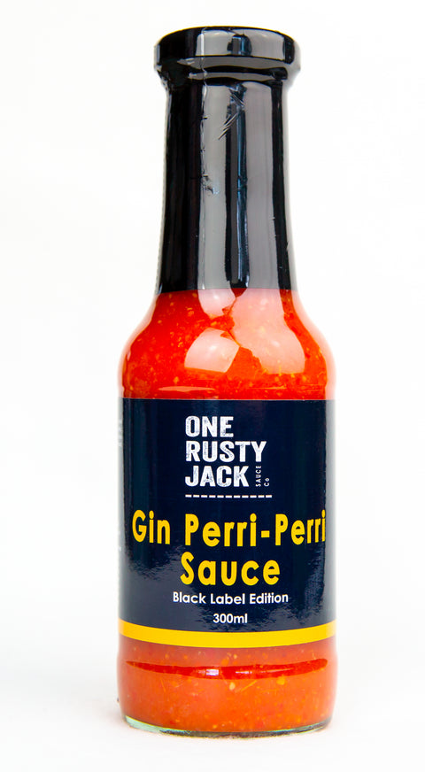 One Rusty Jack Sauce Co - Black Label Gin Peri-Peri Sauce 300ml x 6