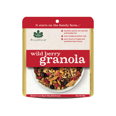 Brookfarm - Wild Berry Granola Sachets 45g x 20