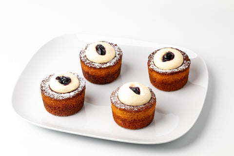 Little Secrets Bakehouse - GF Lemon & Blackcurrant Cakes 115g x 6