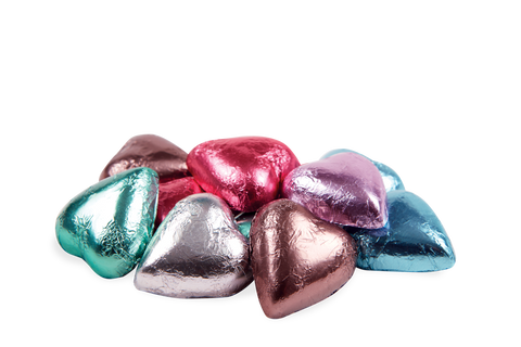 Chocolatier - Wrapped Bulk Chocolate Hearts Assorted 5kg (Milk) Approx. 615