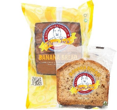 Papa Joe's - Banana Bread Individually Wrapped 40 x 100g (Vegan)