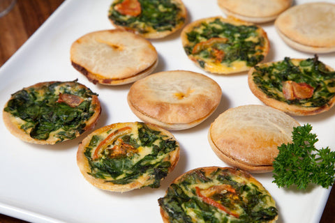 54 x Silly Yaks Party Spinach Quiche Gluten Free Silly Yaks