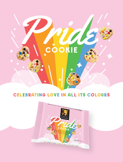 Byron Bay Cookie Company - Individually Wrapped Pride Cookies 12 x 60gm