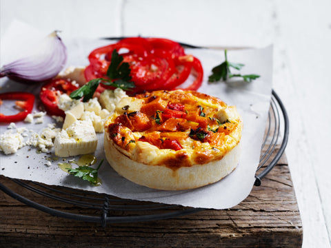 Posh Foods - Pumpkin Feta Capsicum Quiche x 6