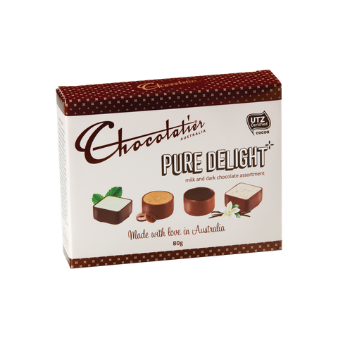 Chocolatier - Pure Delight Milk & Dark Assortment 80g x 12