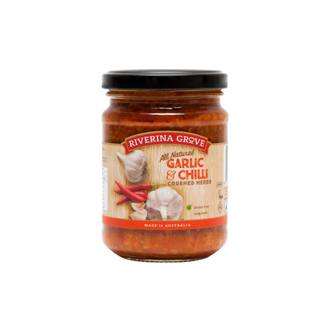 Riverina Grove - Crushed Garlic & Chilli 240g x 6 (GF)