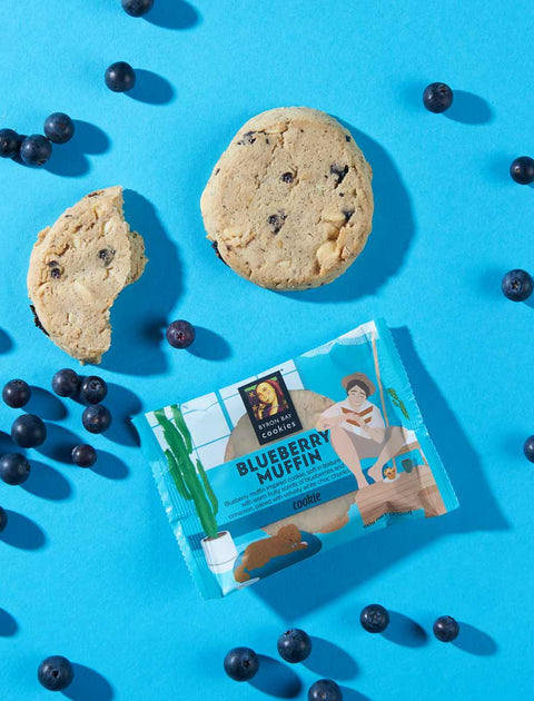 Byron Bay Cookie Company - Individually Wrapped Blueberry Muffin Cookies x 12