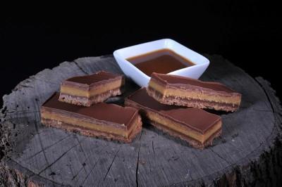 12 x Boston Bakehouse Salted Caramel Fudge Fingers Cafe Slices The Boston Bakehouse 