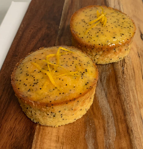 Evans Street Bakery - Orange and Poppyseed Cupcakes x 9 (DF GF)