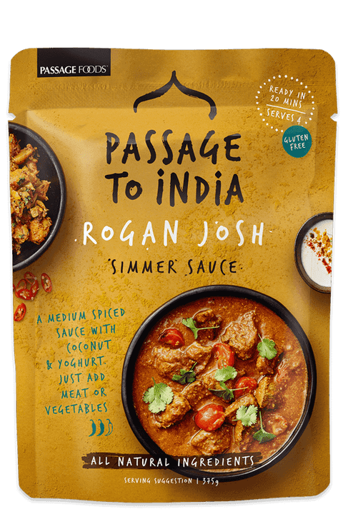 Passage Foods - Rogan Josh Simmer Sauce 375g x 6