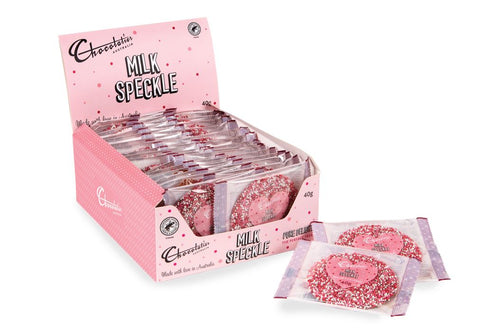 Chocolatier - Individually Wrapped Pink Speckles 40g x 50